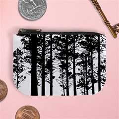 Trees Forest Woods Woodland Trunk Mini Coin Purse