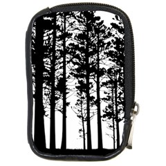 Trees Forest Woods Woodland Trunk Compact Camera Leather Case