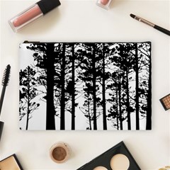 Trees Forest Woods Woodland Trunk Cosmetic Bag (large) by Jancukart