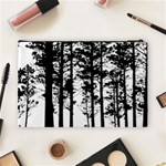 Trees Forest Woods Woodland Trunk Cosmetic Bag (Large) Back