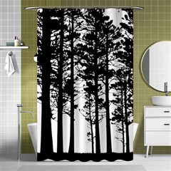 Trees Forest Woods Woodland Trunk Shower Curtain 48  X 72  (small) 