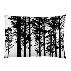 Trees Forest Woods Woodland Trunk Pillow Case (two Sides)