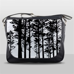 Trees Forest Woods Woodland Trunk Messenger Bag by Jancukart