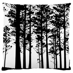 Trees Forest Woods Woodland Trunk Large Cushion Case (two Sides) by Jancukart