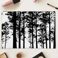 Trees Forest Woods Woodland Trunk Cosmetic Bag (xxl) by Jancukart