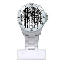 Trees Forest Woods Woodland Trunk Plastic Nurses Watch by Jancukart