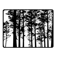 Trees Forest Woods Woodland Trunk Two Sides Fleece Blanket (small) by Jancukart