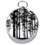 Trees Forest Woods Woodland Trunk Silver Compasses Front