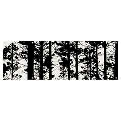 Trees Forest Woods Woodland Trunk Banner And Sign 12  X 4 