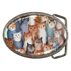 Cats Watercolor Pet Animal Mammal Belt Buckles