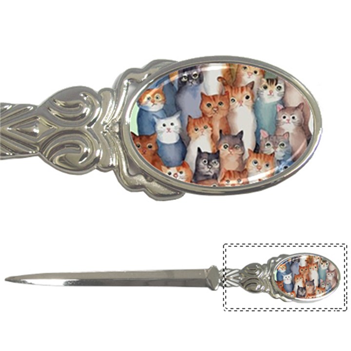 Cats Watercolor Pet Animal Mammal Letter Opener