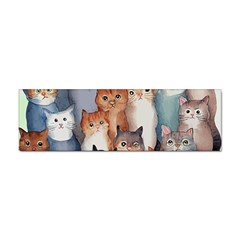 Cats Watercolor Pet Animal Mammal Sticker (bumper)