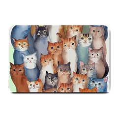 Cats Watercolor Pet Animal Mammal Small Doormat