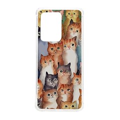 Cats Watercolor Pet Animal Mammal Samsung Galaxy S20 Ultra 6 9 Inch Tpu Uv Case by Jancukart