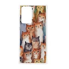 Cats Watercolor Pet Animal Mammal Samsung Galaxy Note 20 Ultra Tpu Uv Case by Jancukart