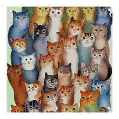 Cats Watercolor Pet Animal Mammal Banner And Sign 3  X 3 