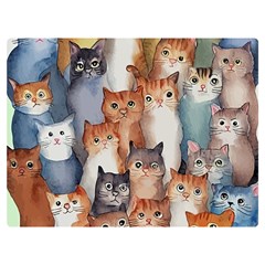 Cats Watercolor Pet Animal Mammal Premium Plush Fleece Blanket (extra Small)