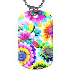 Flower Floral Flora Dais Rose Dog Tag (two Sides) by Jancukart