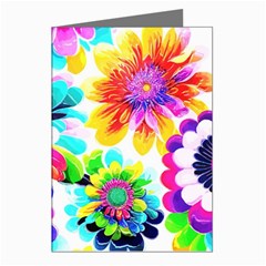 Flower Floral Flora Dais Rose Greeting Cards (pkg Of 8)