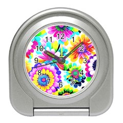 Flower Floral Flora Dais Rose Travel Alarm Clock