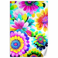 Flower Floral Flora Dais Rose Canvas 20  X 30 