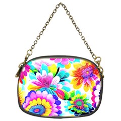 Flower Floral Flora Dais Rose Chain Purse (two Sides)