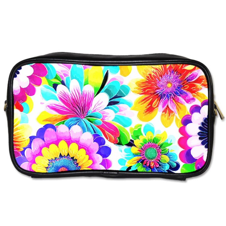 Flower Floral Flora Dais Rose Toiletries Bag (Two Sides)