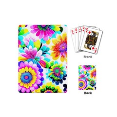 Flower Floral Flora Dais Rose Playing Cards Single Design (mini) by Jancukart