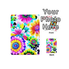 Flower Floral Flora Dais Rose Playing Cards 54 Designs (mini)