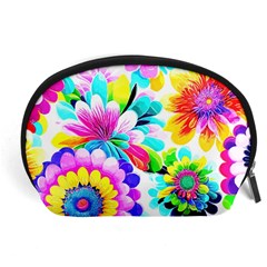 Flower Floral Flora Dais Rose Accessory Pouch (large)