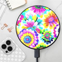 Flower Floral Flora Dais Rose Wireless Fast Charger(black)