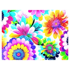 Flower Floral Flora Dais Rose Two Sides Premium Plush Fleece Blanket (extra Small)