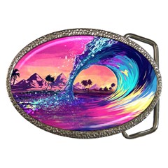 Retro Wave Ocean Belt Buckles by Semog4