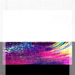 Retro Wave Ocean Rectangular Jigsaw Puzzl by Semog4