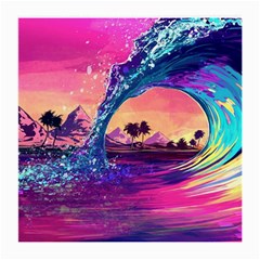 Retro Wave Ocean Medium Glasses Cloth by Semog4