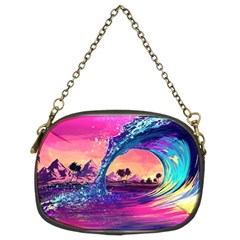 Retro Wave Ocean Chain Purse (two Sides) by Semog4