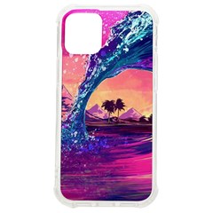 Retro Wave Ocean Iphone 12 Mini Tpu Uv Print Case	