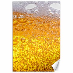 Texture Pattern Macro Glass Of Beer Foam White Yellow Bubble Canvas 20  X 30  by Semog4