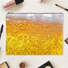 Texture Pattern Macro Glass Of Beer Foam White Yellow Bubble Cosmetic Bag (xl) by Semog4