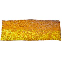 Texture Pattern Macro Glass Of Beer Foam White Yellow Bubble Body Pillow Case (dakimakura) by Semog4