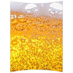 Texture Pattern Macro Glass Of Beer Foam White Yellow Bubble Back Support Cushion by Semog4