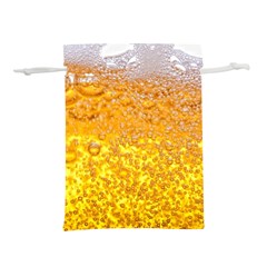 Texture Pattern Macro Glass Of Beer Foam White Yellow Bubble Lightweight Drawstring Pouch (m) by Semog4