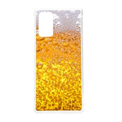 Texture Pattern Macro Glass Of Beer Foam White Yellow Bubble Samsung Galaxy Note 20 Tpu Uv Case by Semog4