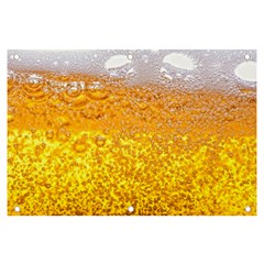 Texture Pattern Macro Glass Of Beer Foam White Yellow Bubble Banner And Sign 6  X 4  by Semog4