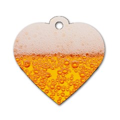 Beer Texture Drinks Texture Dog Tag Heart (two Sides) by Semog4