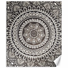 Mandala Circles Drawing Pattern Canvas 8  X 10  by Semog4