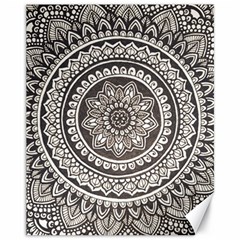 Mandala Circles Drawing Pattern Canvas 11  X 14  by Semog4