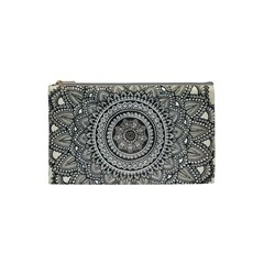 Mandala Circles Drawing Pattern Cosmetic Bag (small) by Semog4