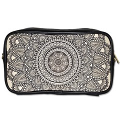 Mandala Circles Drawing Pattern Toiletries Bag (one Side) by Semog4