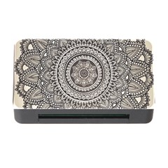 Mandala Circles Drawing Pattern Memory Card Reader With Cf by Semog4